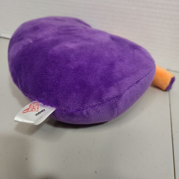 I Heart Guts Colossal Kidney Purple Plush Stuffed Organ 10" - Picture 5 of 8